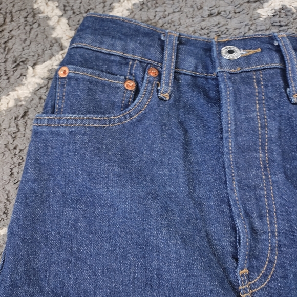 Re/Done drainpipe super high waist skinny jeans in rigid like color size 26 - Picture 6 of 15